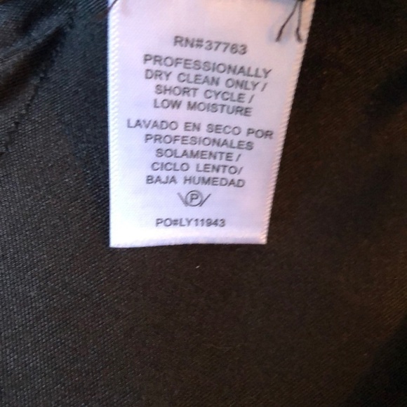 LAUNDRY by Shelli Segal Dress Size 8 Ruffled Layers Faux Leather Cap Sleeves - Picture 7 of 8